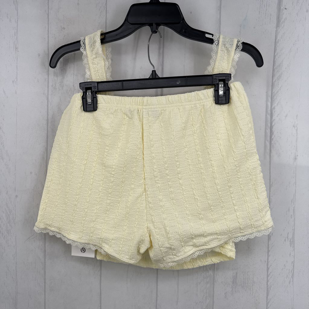 M 2pc lace shorts set