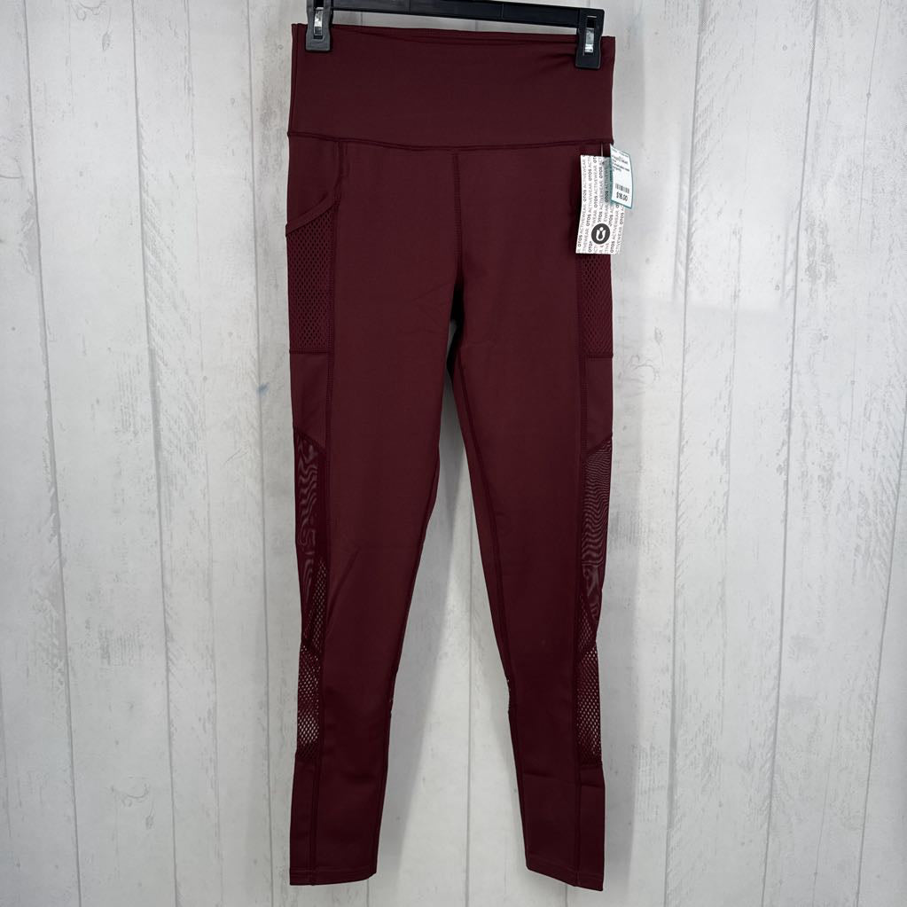 S breathable mesh side pocket leggings