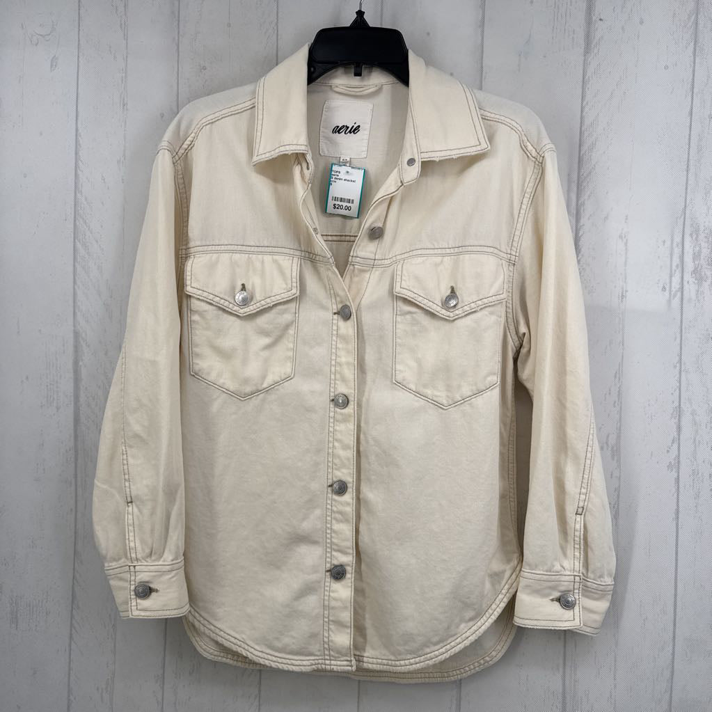 S denim shacket