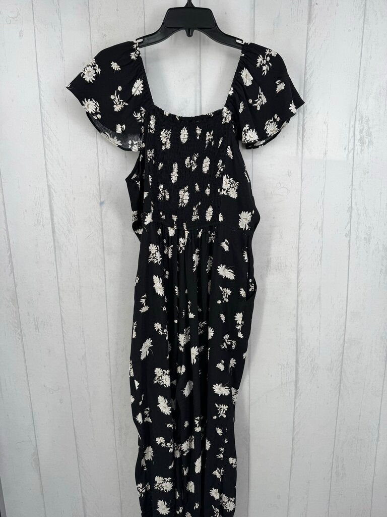 S flo print s/s jumpsuit
