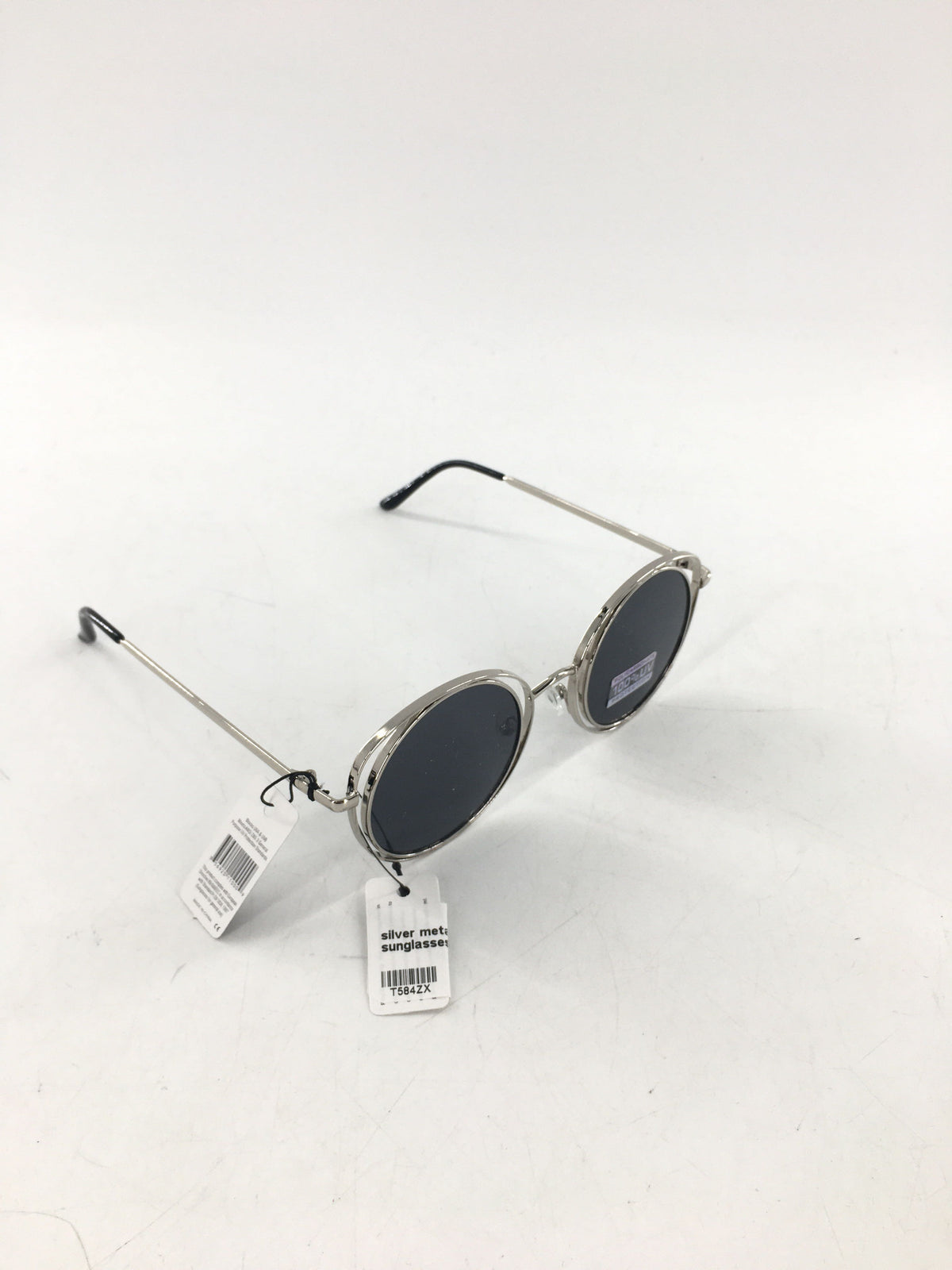 silver metal frame sunglasses