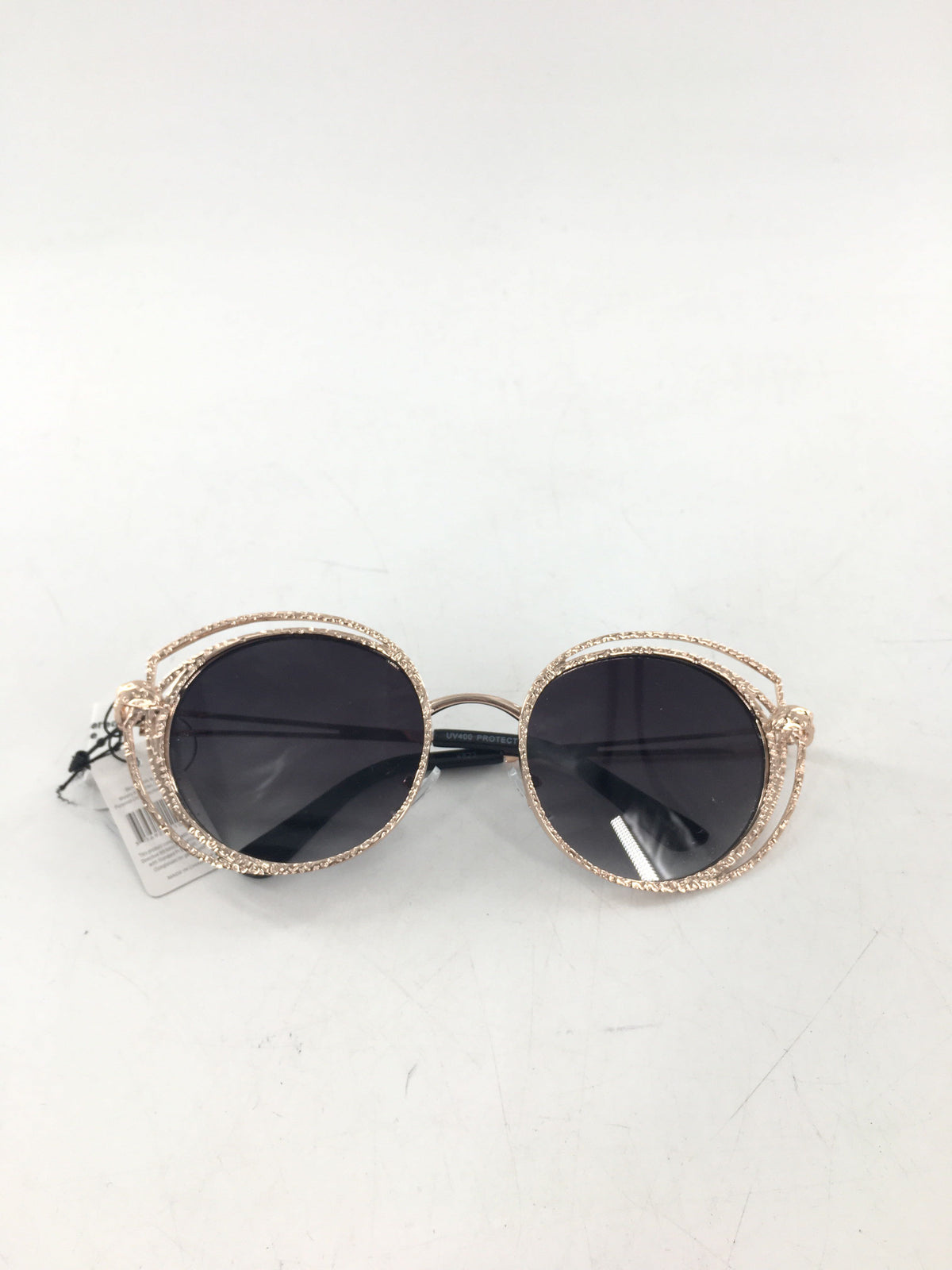 gold hammered metal frame sunglasses