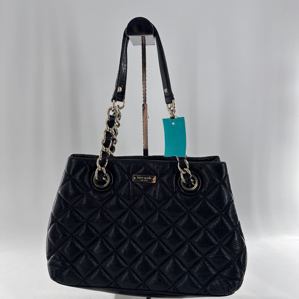 quilted chain strap satchel