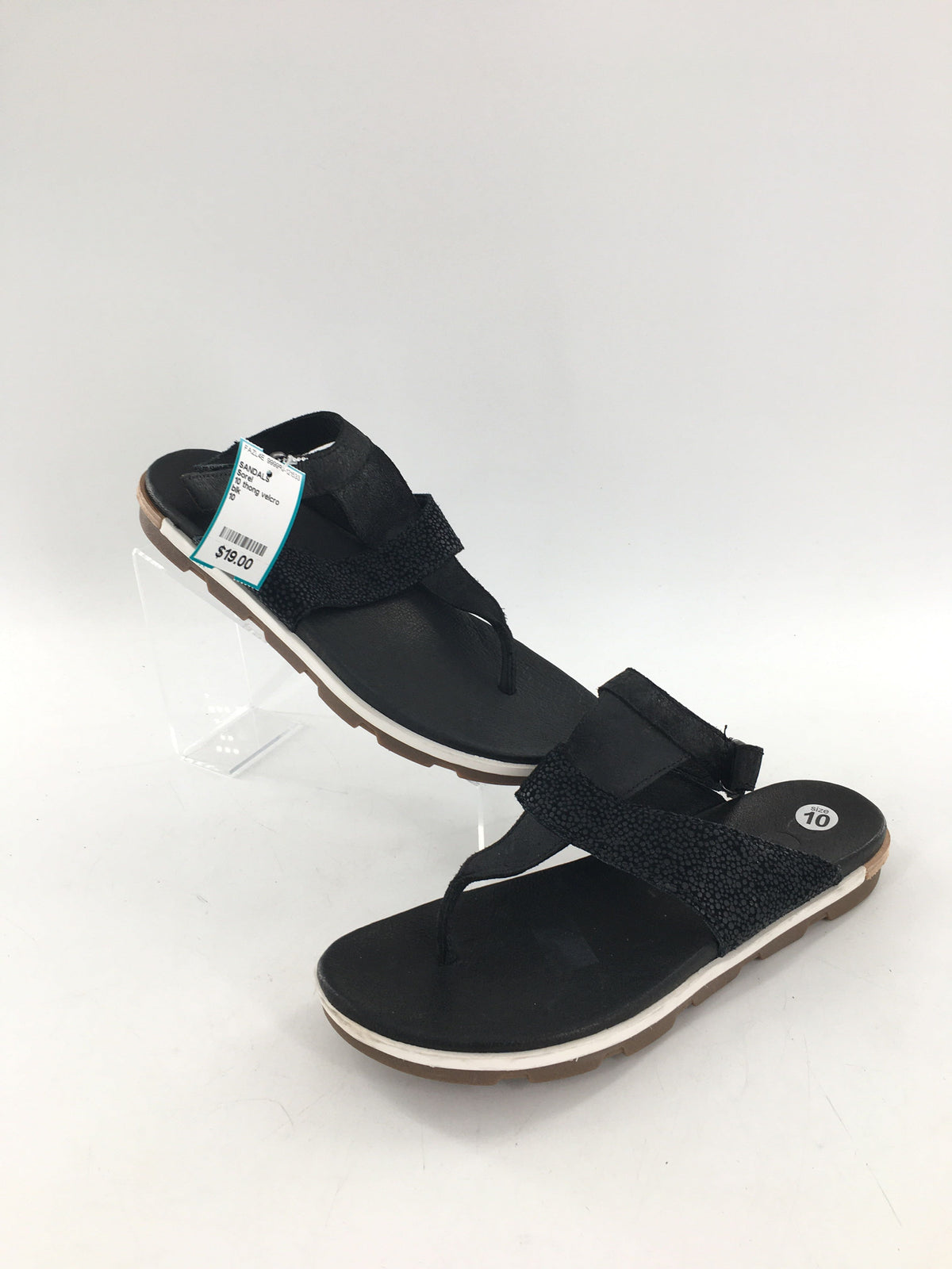 10 thong velcro ankle strap sandals