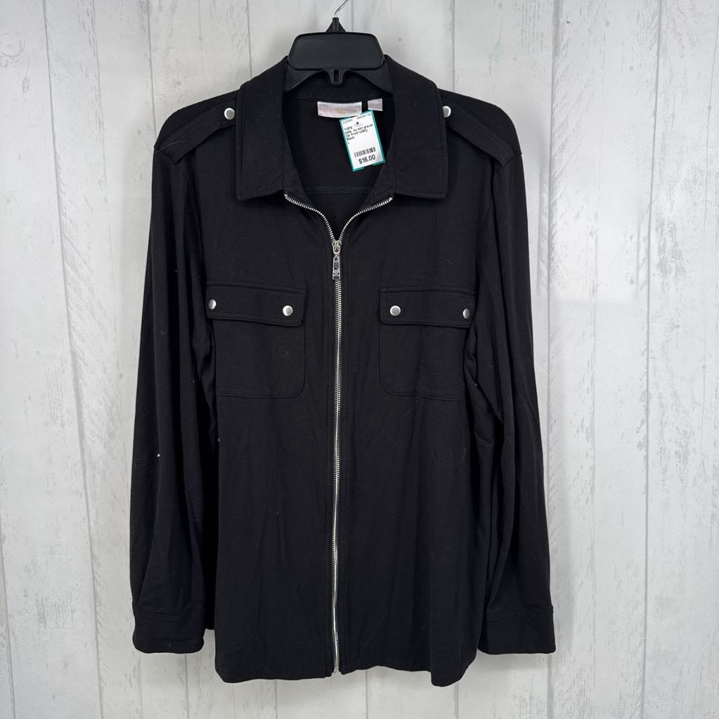 Zip Front Utility Shirt