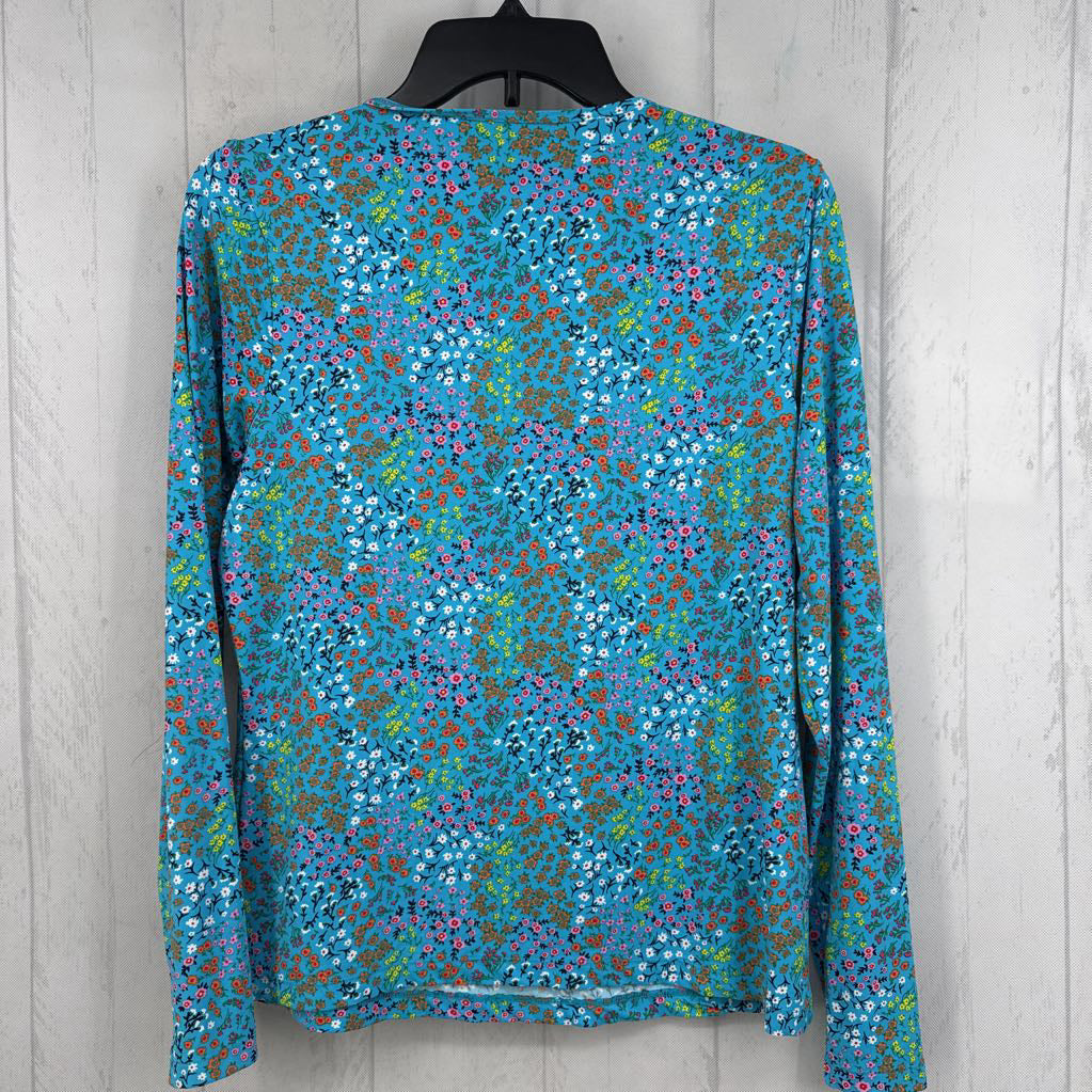 S flo print l/s tee