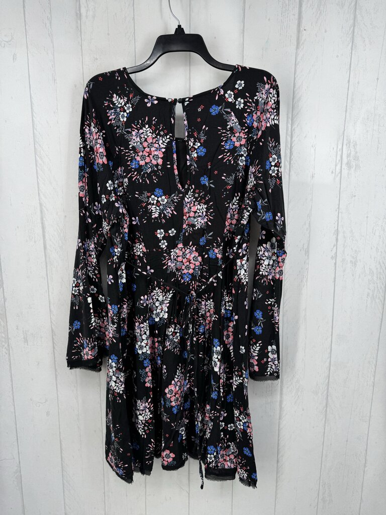 16 l/s floral pleated dress