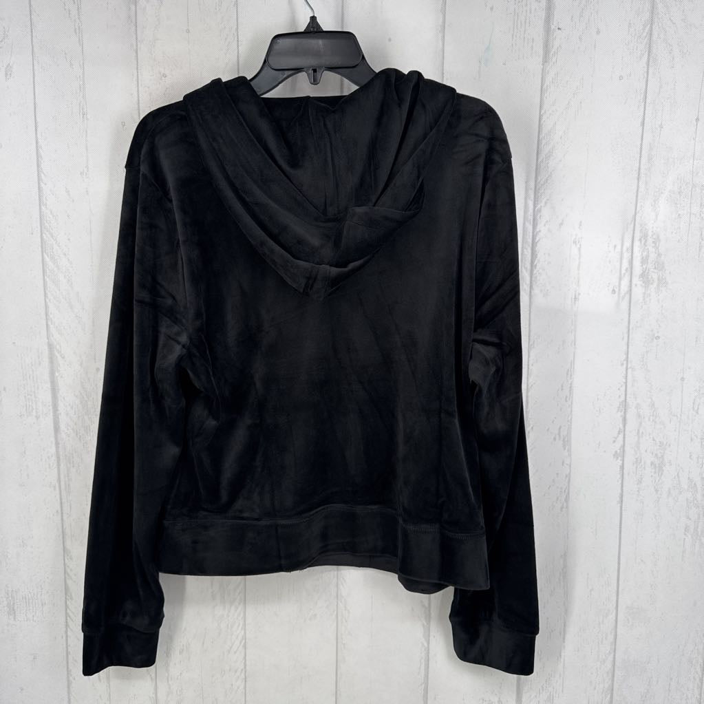XXL velour zip hoodie jacket