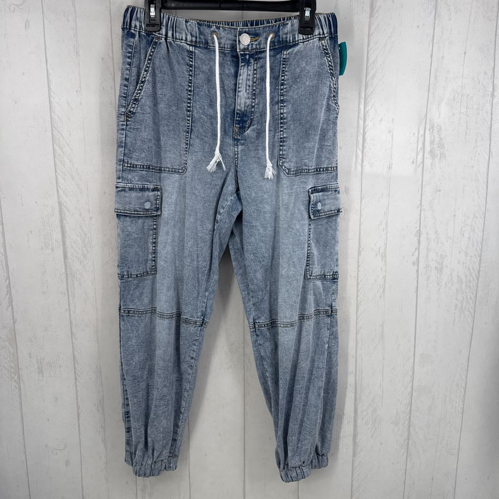 M cargo drawstring jeans