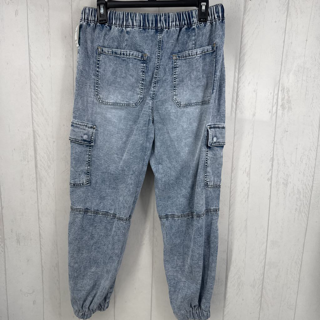 M cargo drawstring jeans