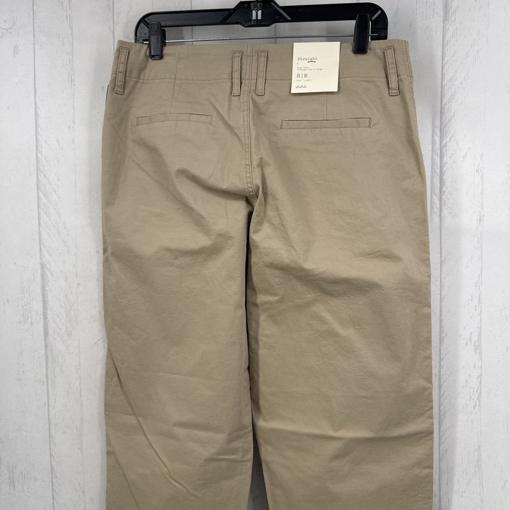 8 hi-rise twill pant