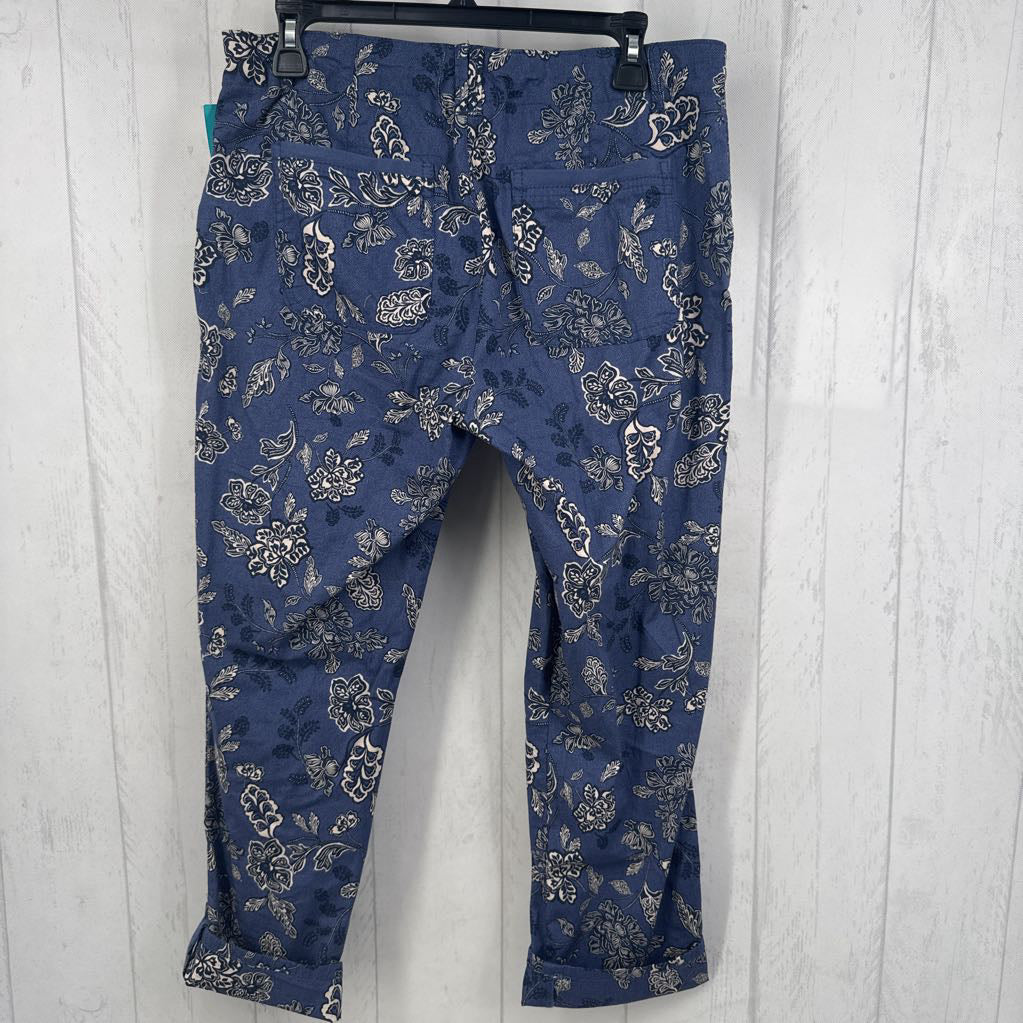 8 flo print cuffed pant
