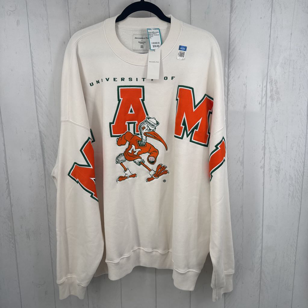 R90 XXL crewneck sweatshirt-university of miami