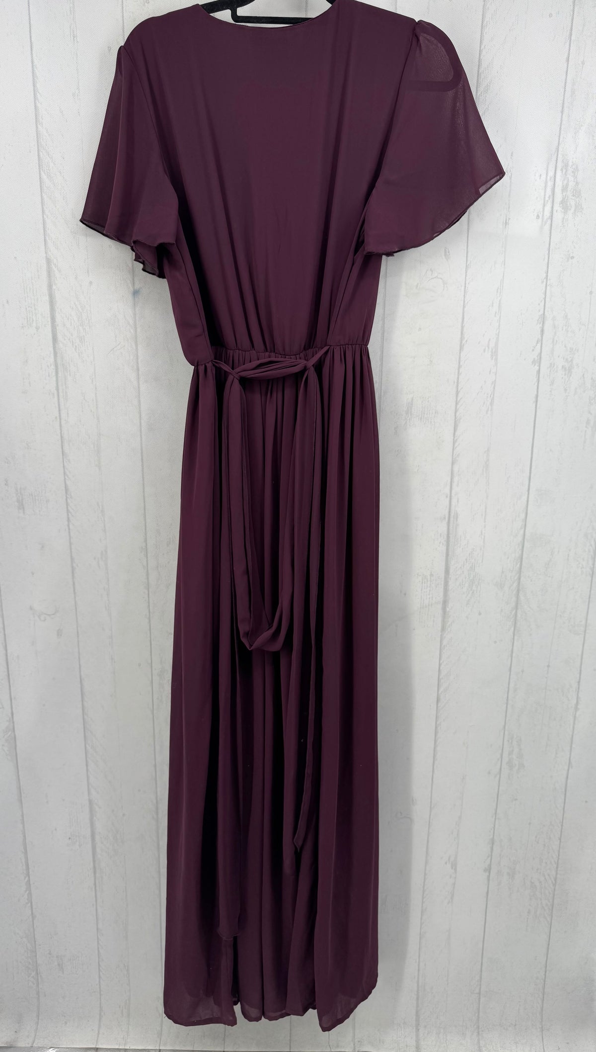 XL s/s v-neck crossover wrap maxi dress