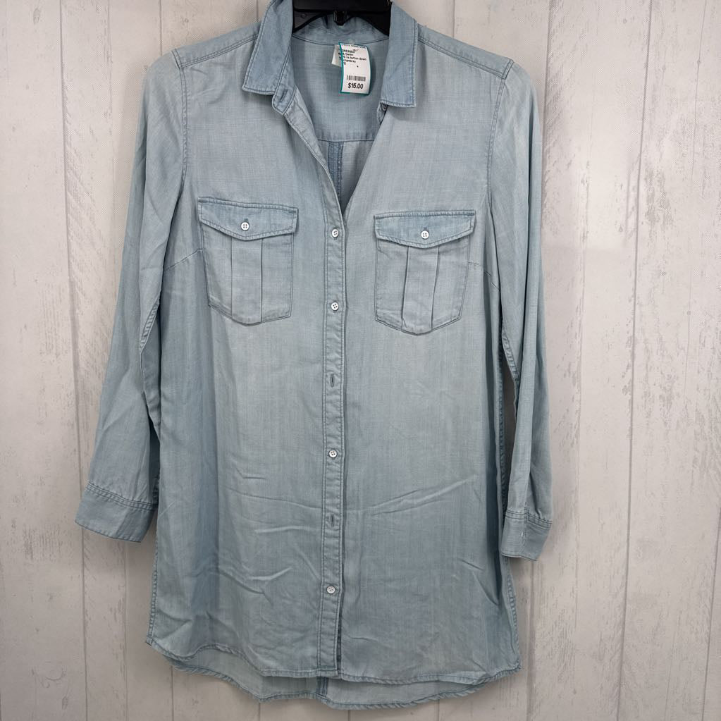 10 l/s button down shirt dress