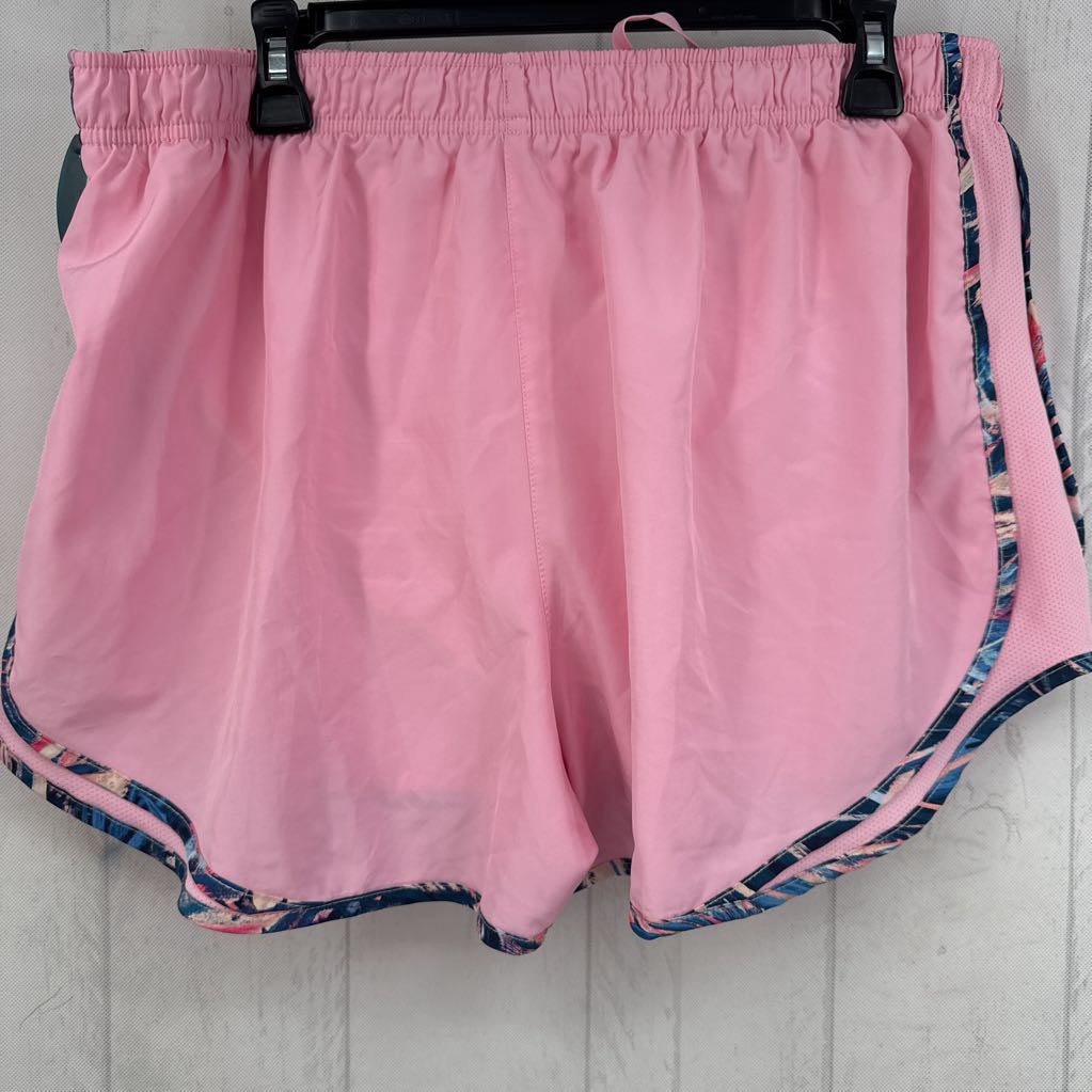 XXL tropical floral print side binding shorts
