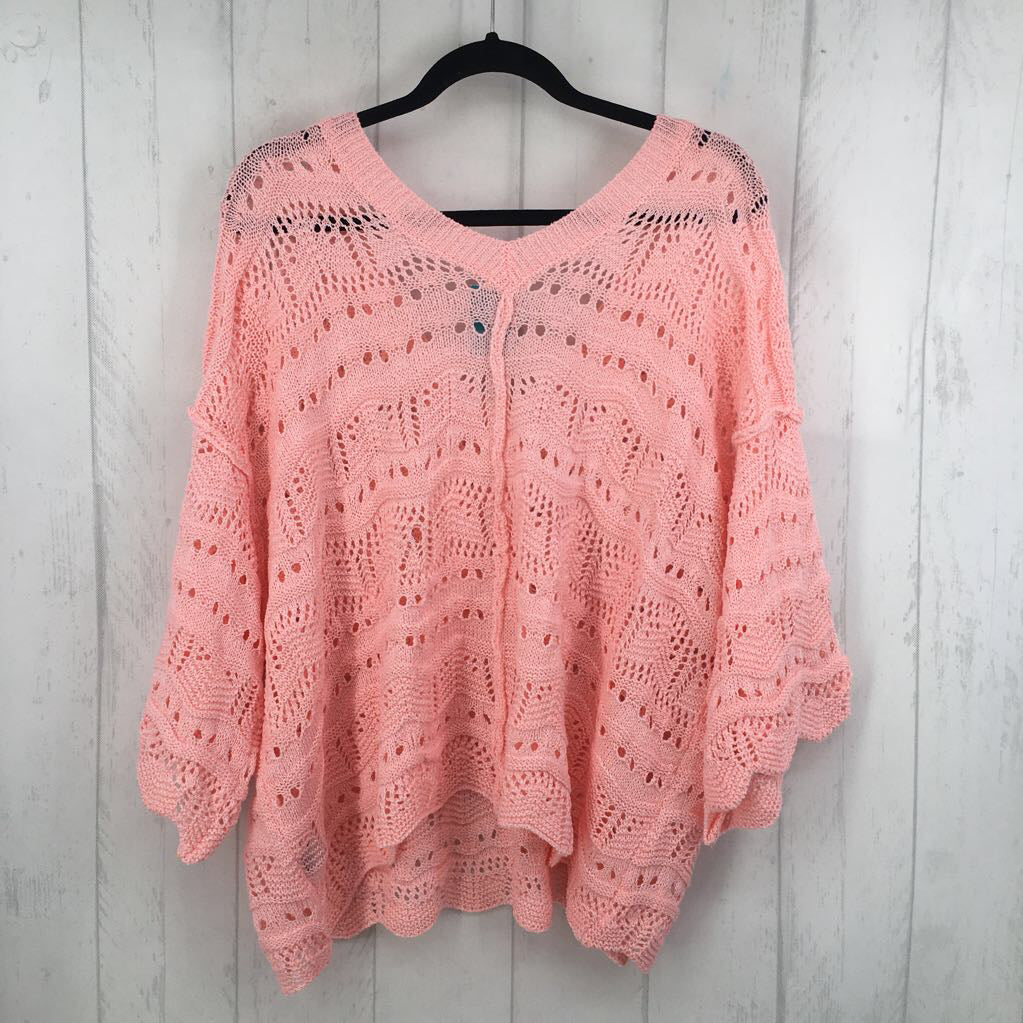 S crochet drop shoulder sweater