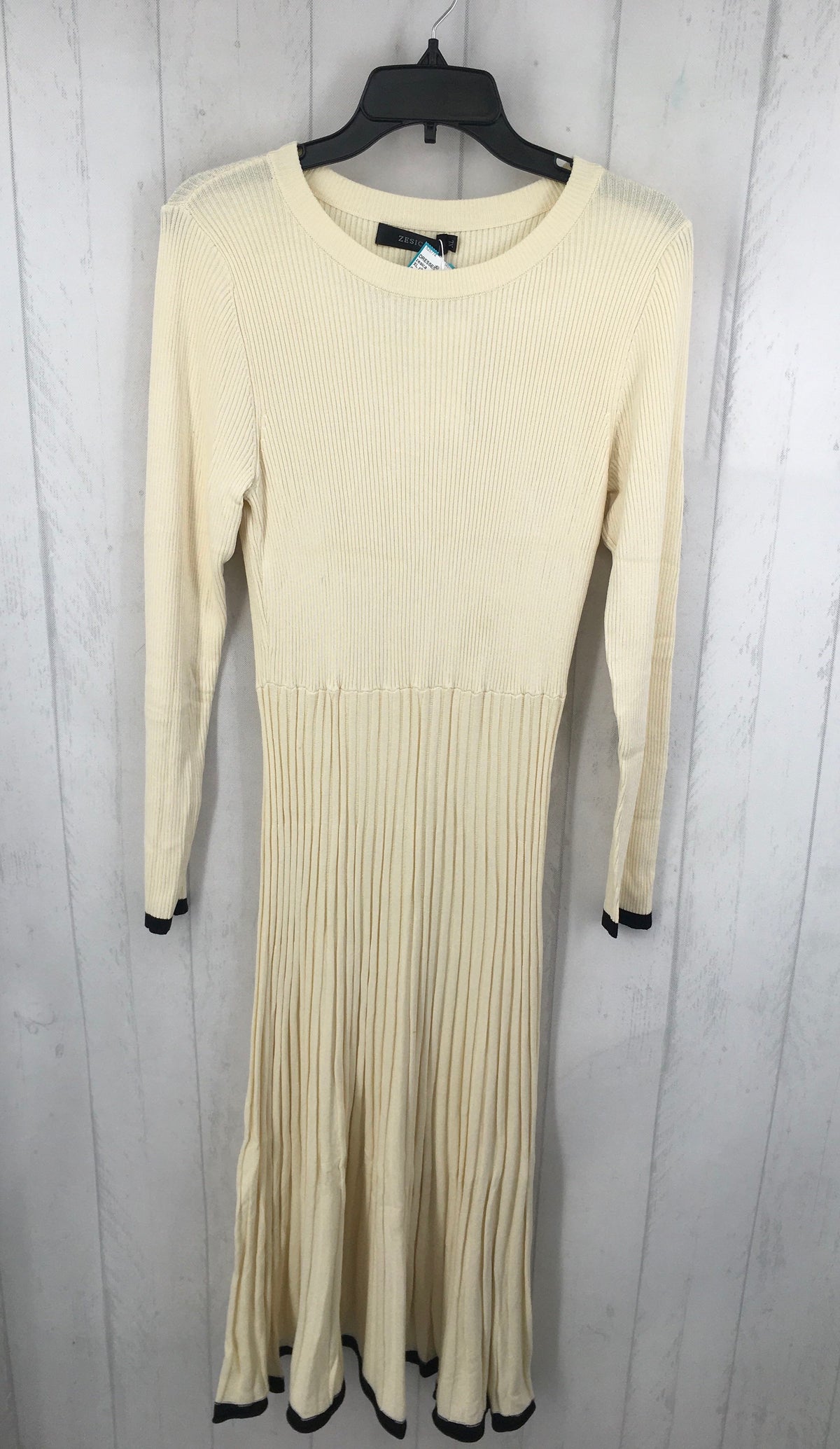 XL rib knit l/s dress