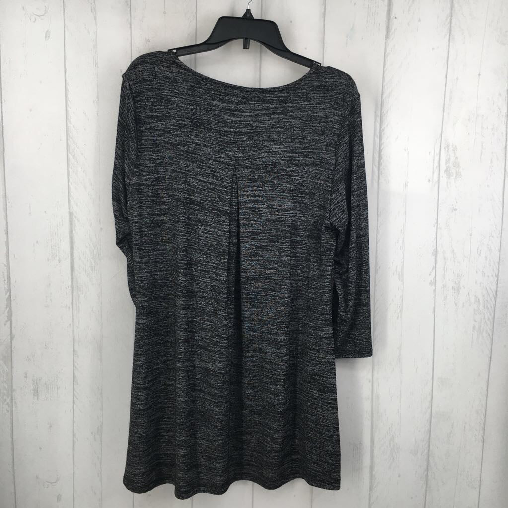L/XL marled 3/4 slv tunic