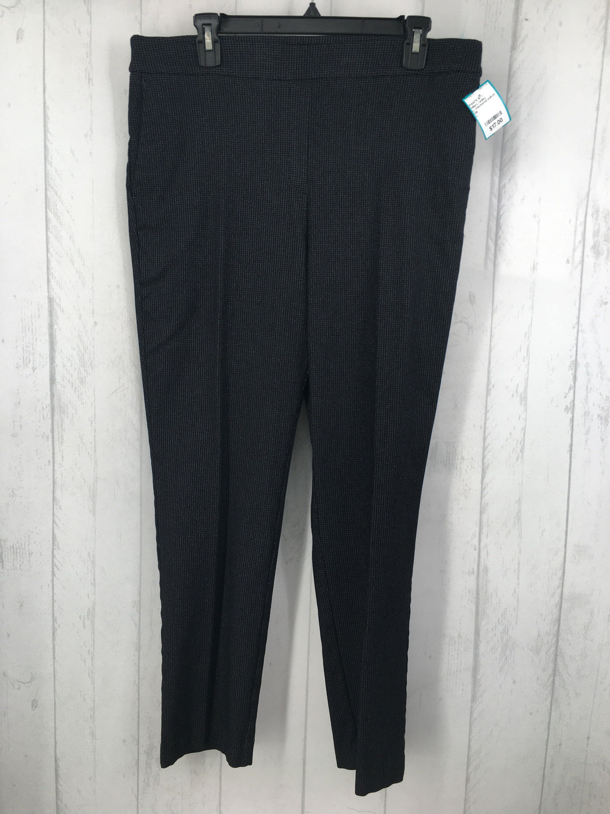 L checkered pull-on pant