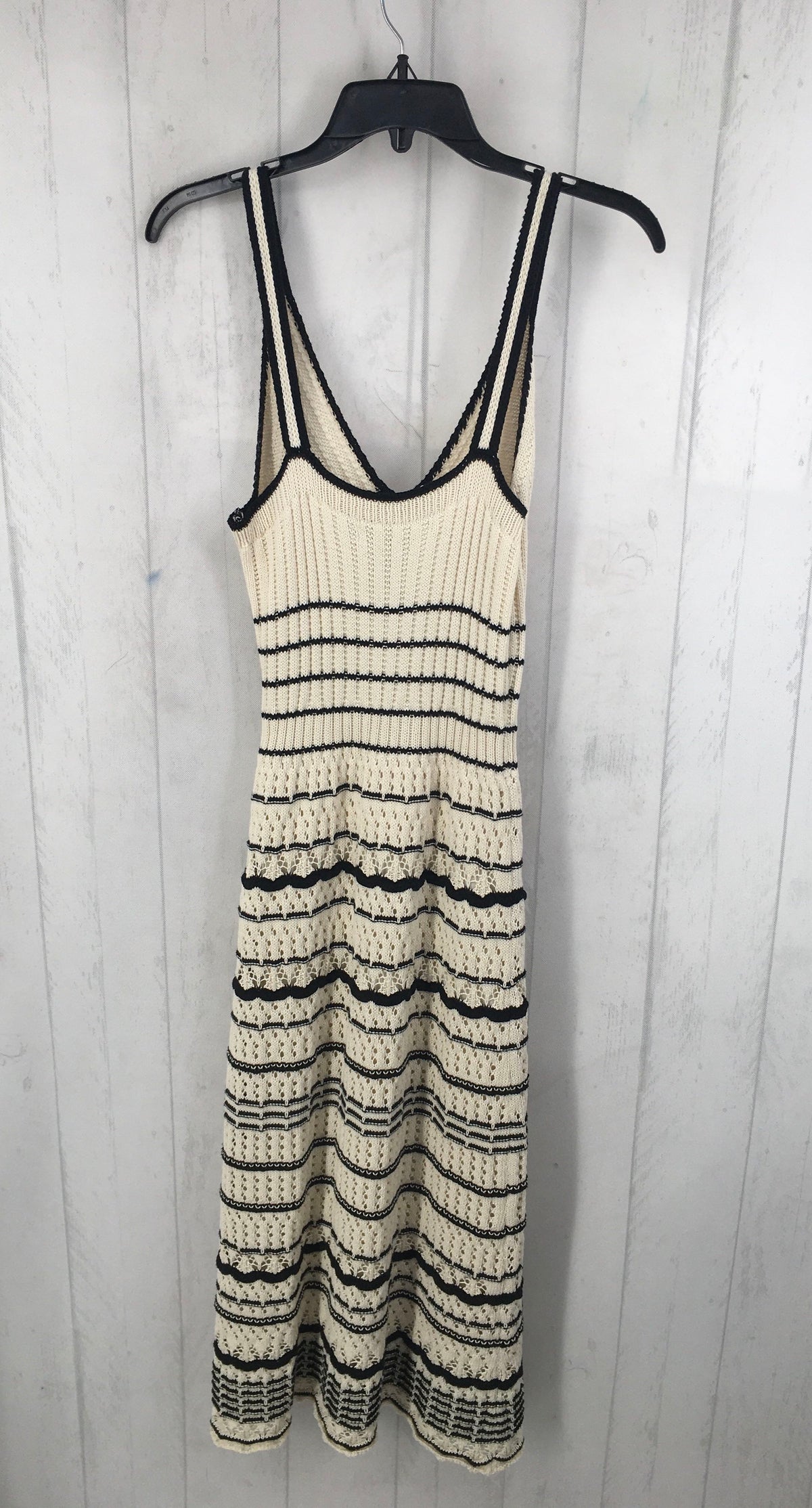 M crochet striped slvls dress