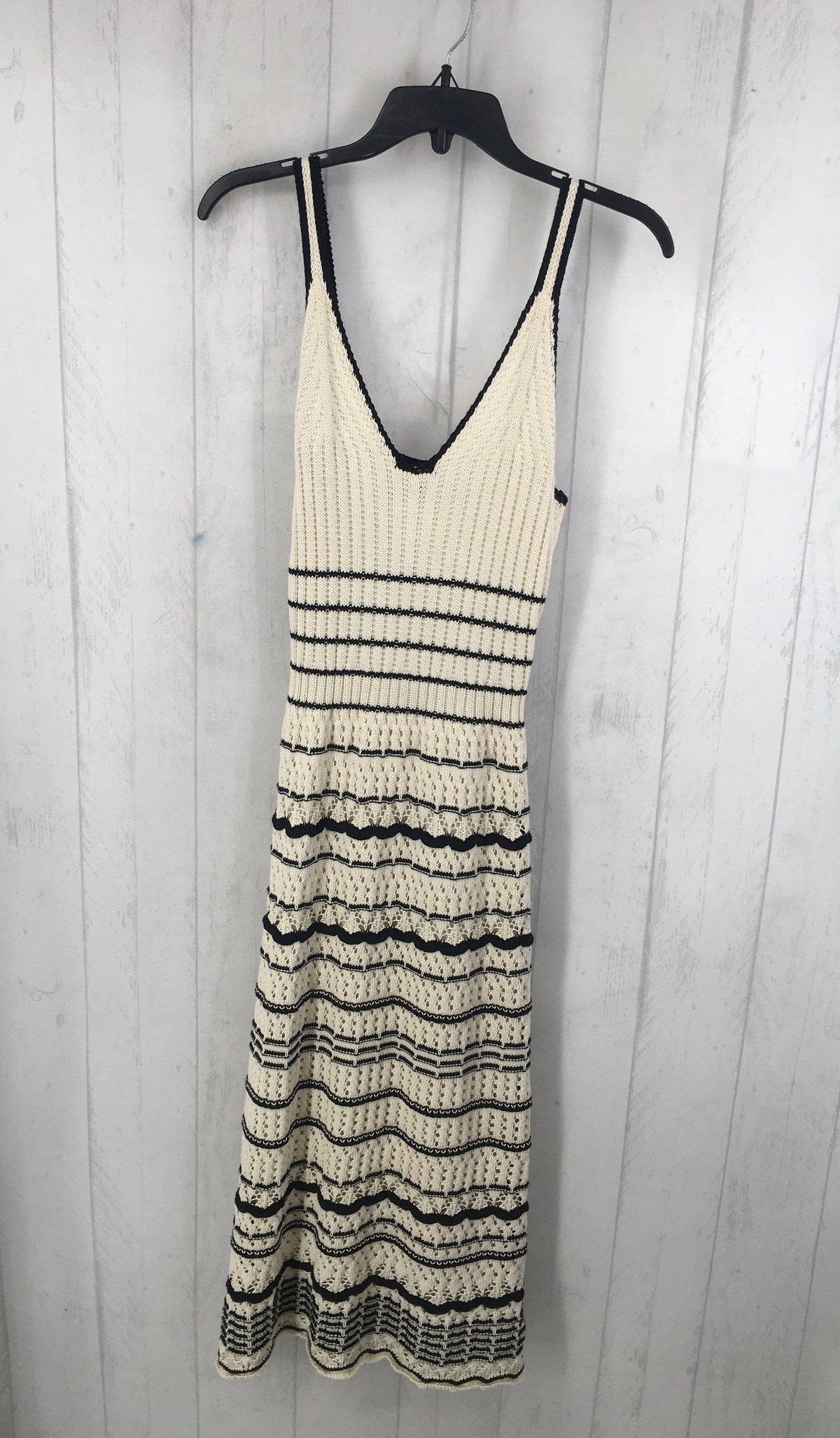 M crochet striped slvls dress