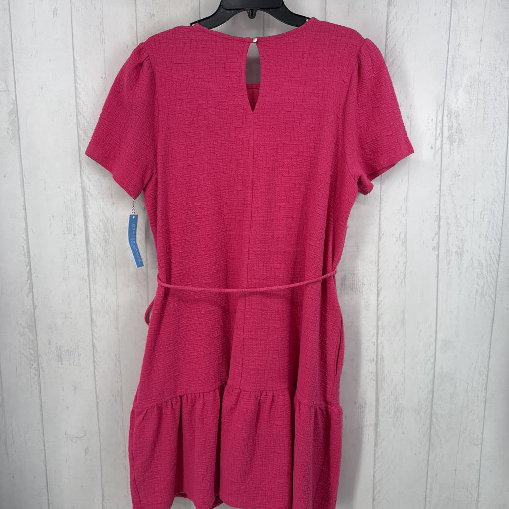 R78 L textured belted s/s dress