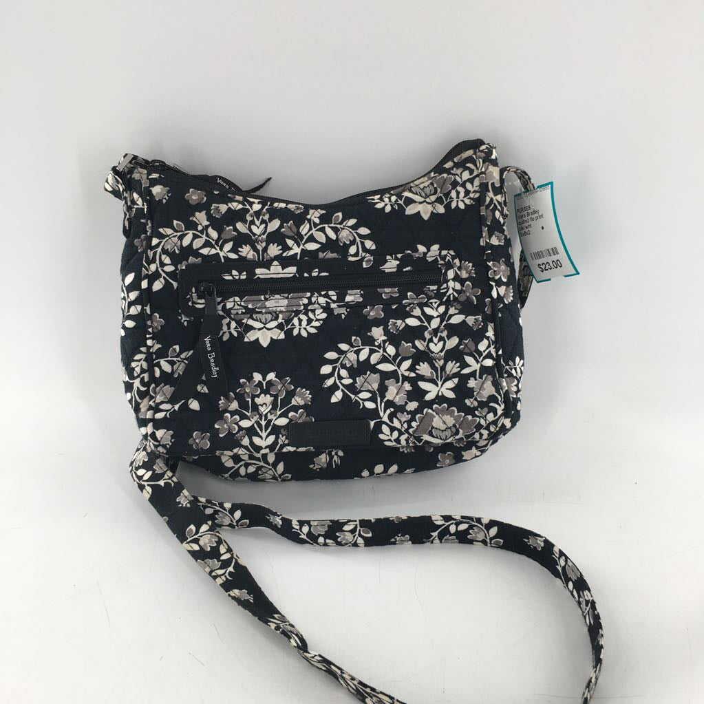 quilted flo print crossbody