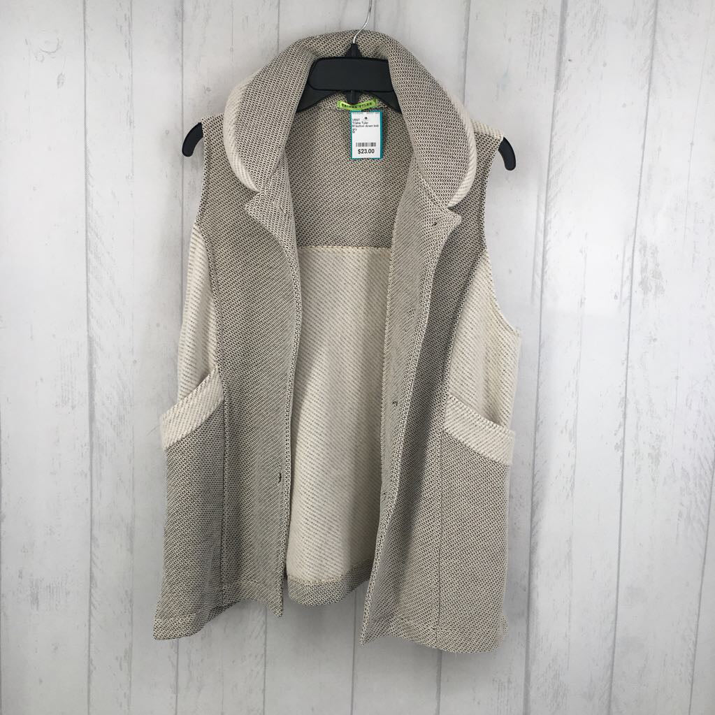 M button down knit vest