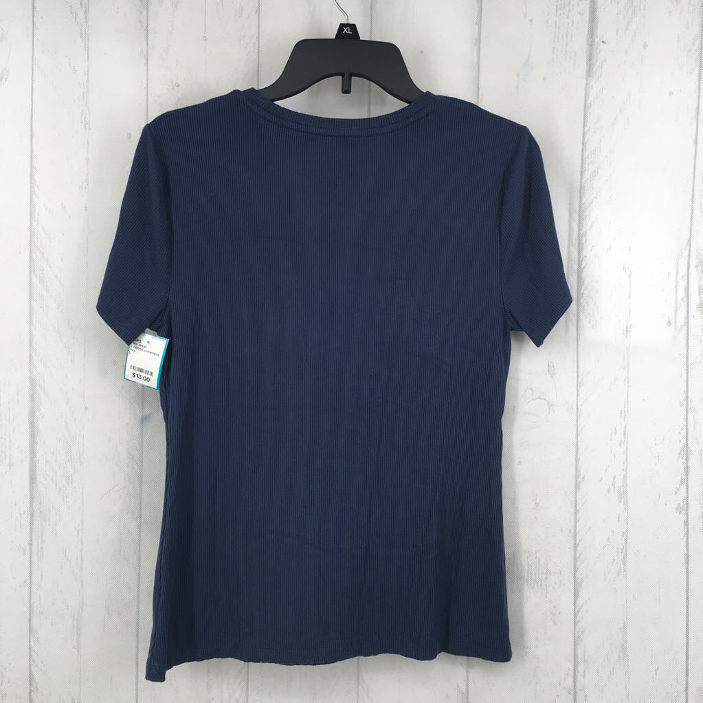 L ribbed crewneck s/s tee