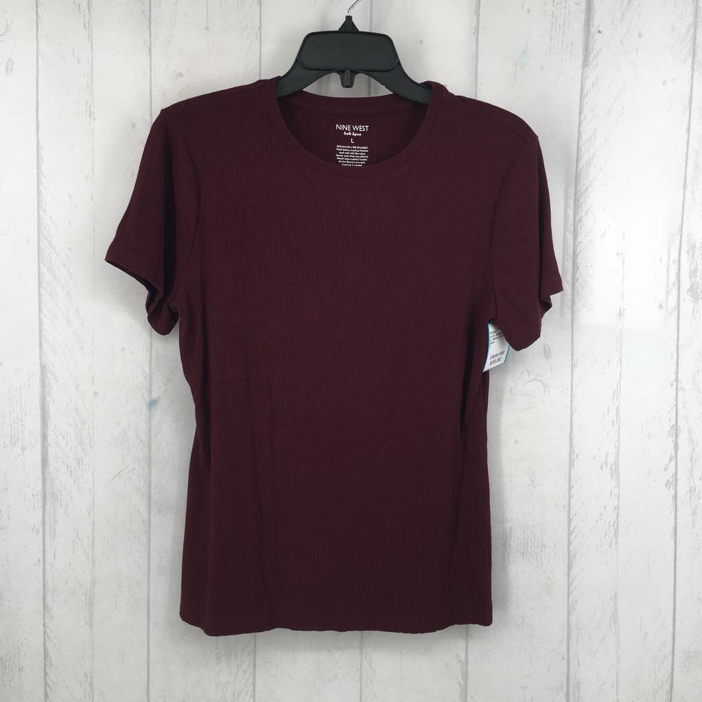 L ribbed crewneck s/s tee
