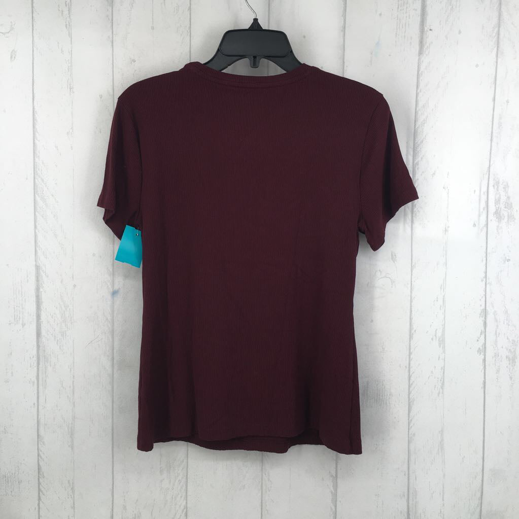 L ribbed crewneck s/s tee
