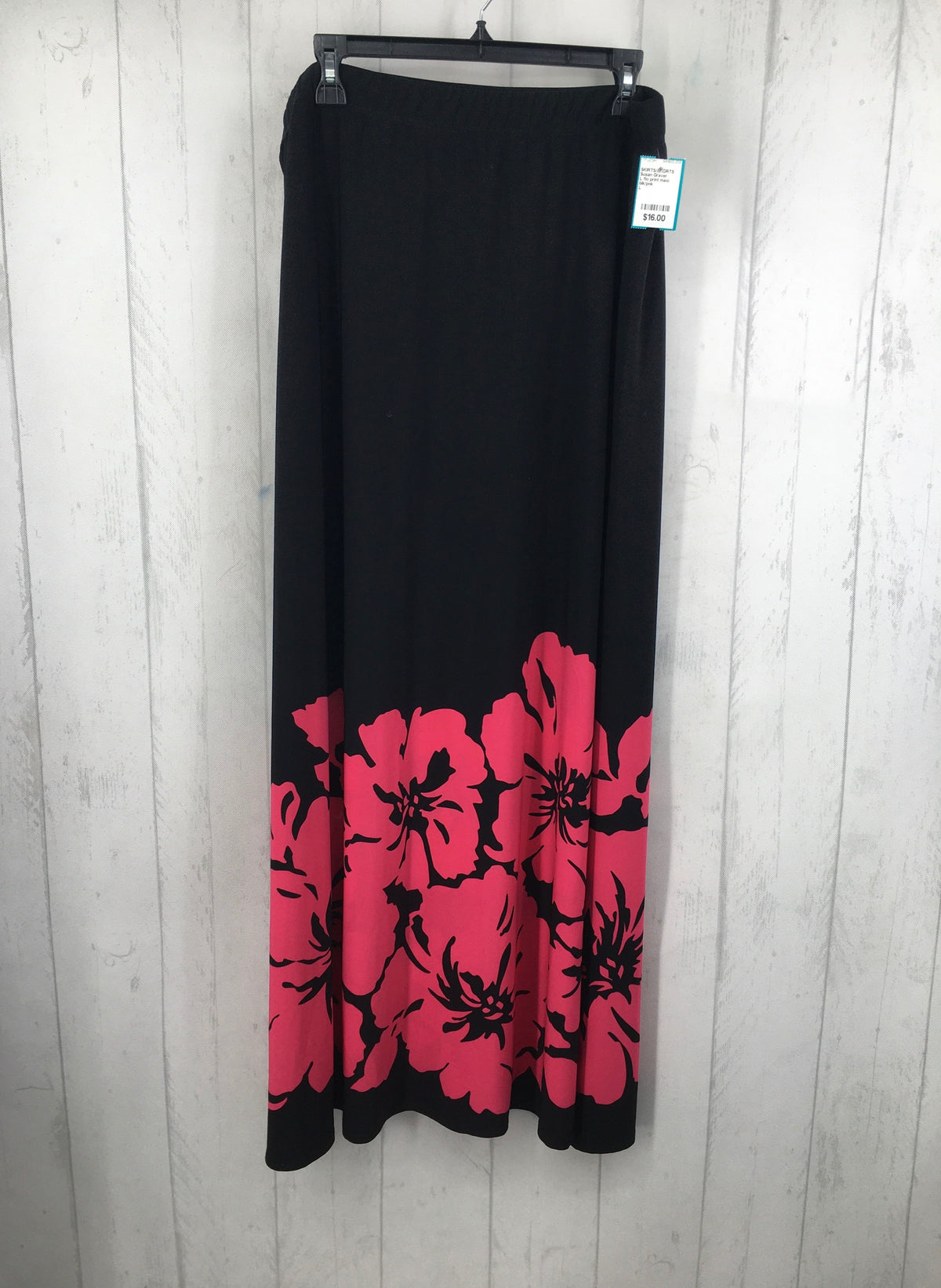 L flo print maxi skirt