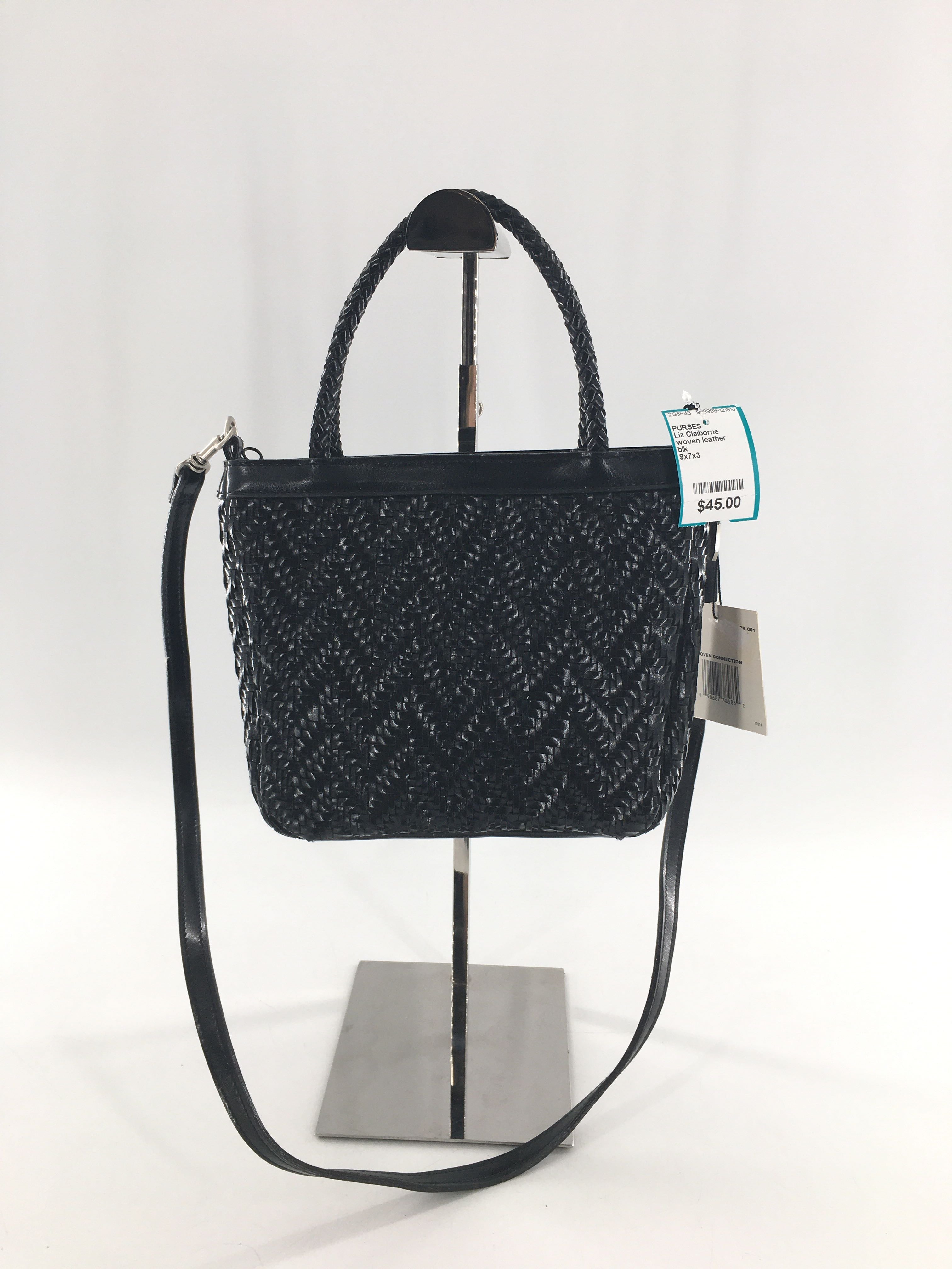 woven leather crossbody
