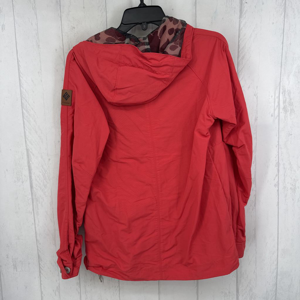 S hooded rain jacket