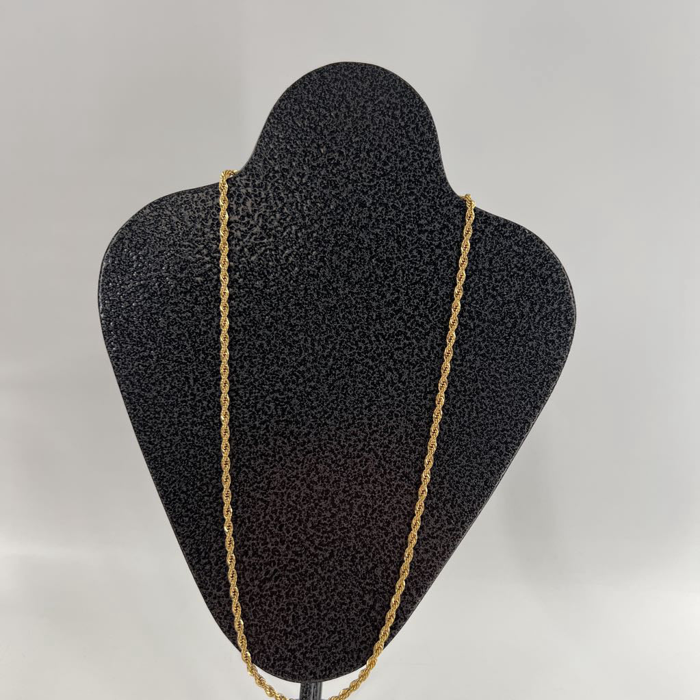 12" gold tone twist chain