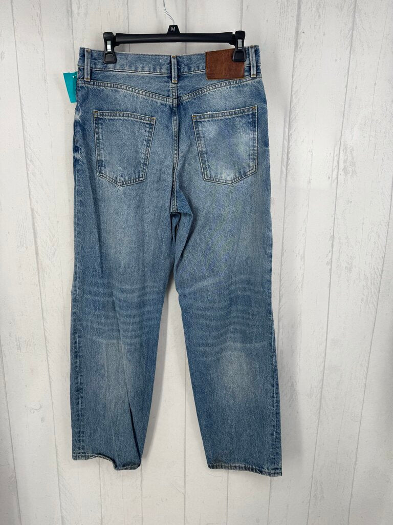 6 hi-rise wide leg jean