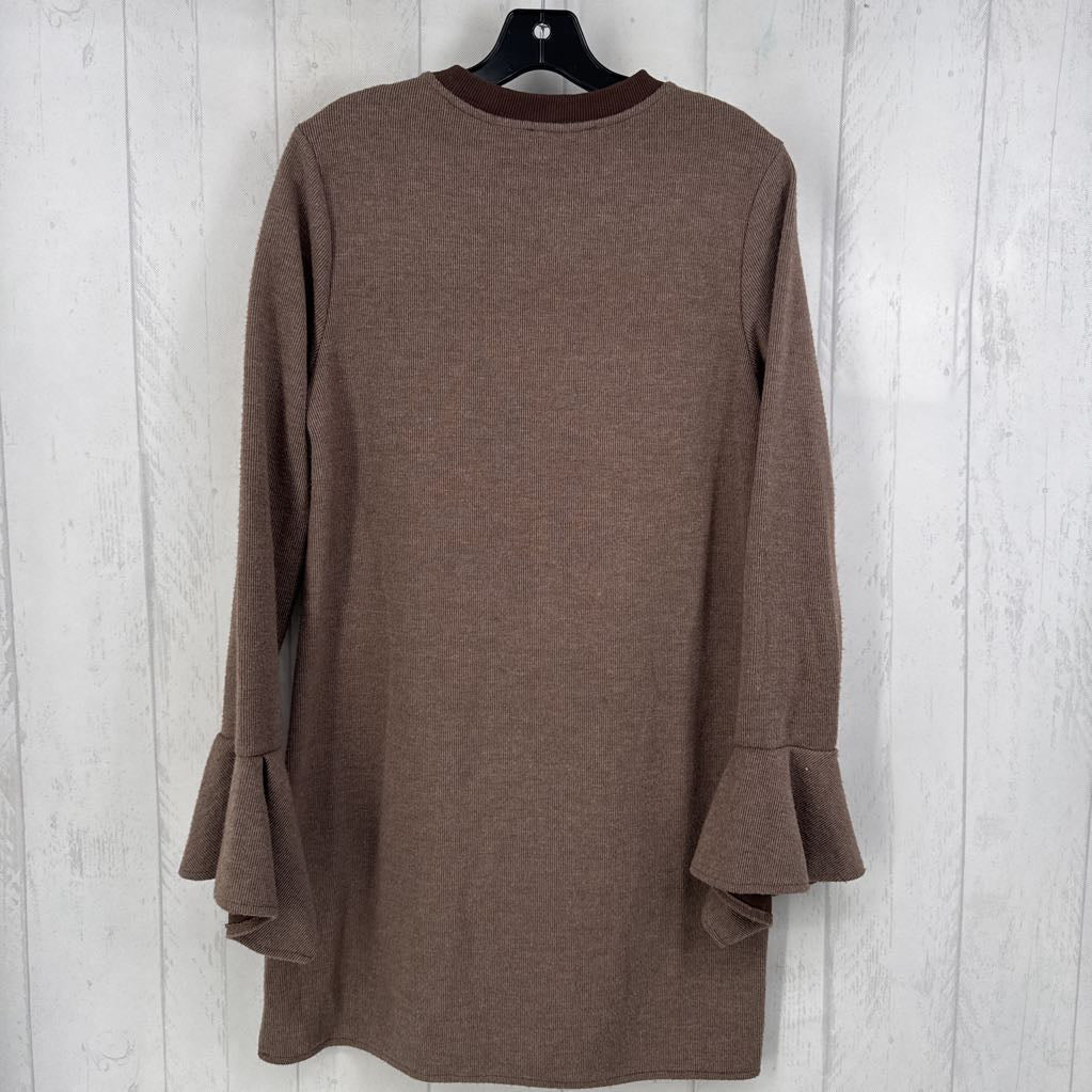 S ribbed l/s knit dress