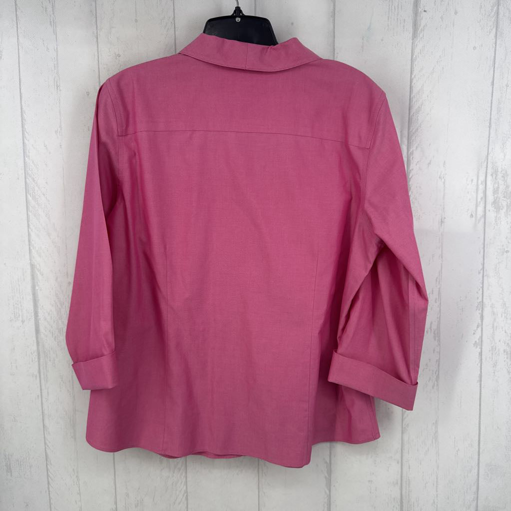 R70 Lp button down 3/4 slv top