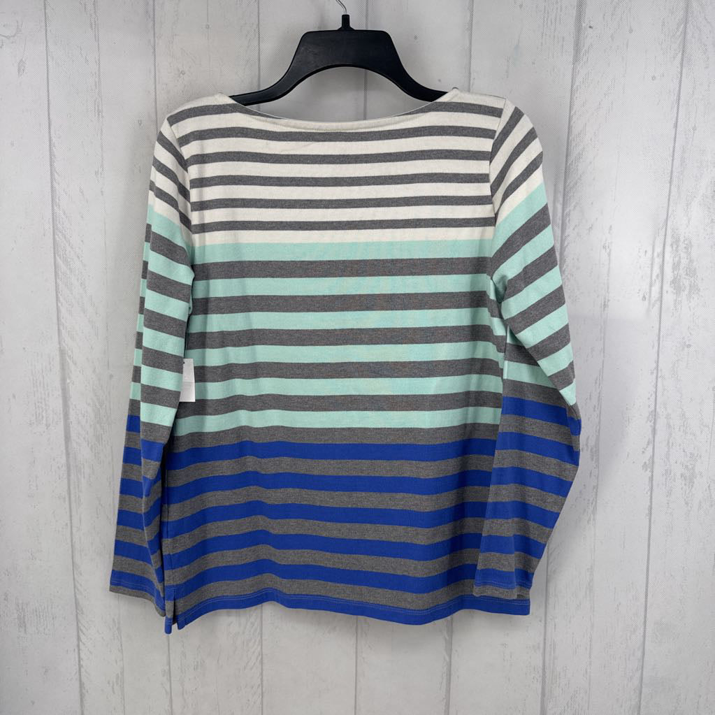 Mp striped round neck l/s tee