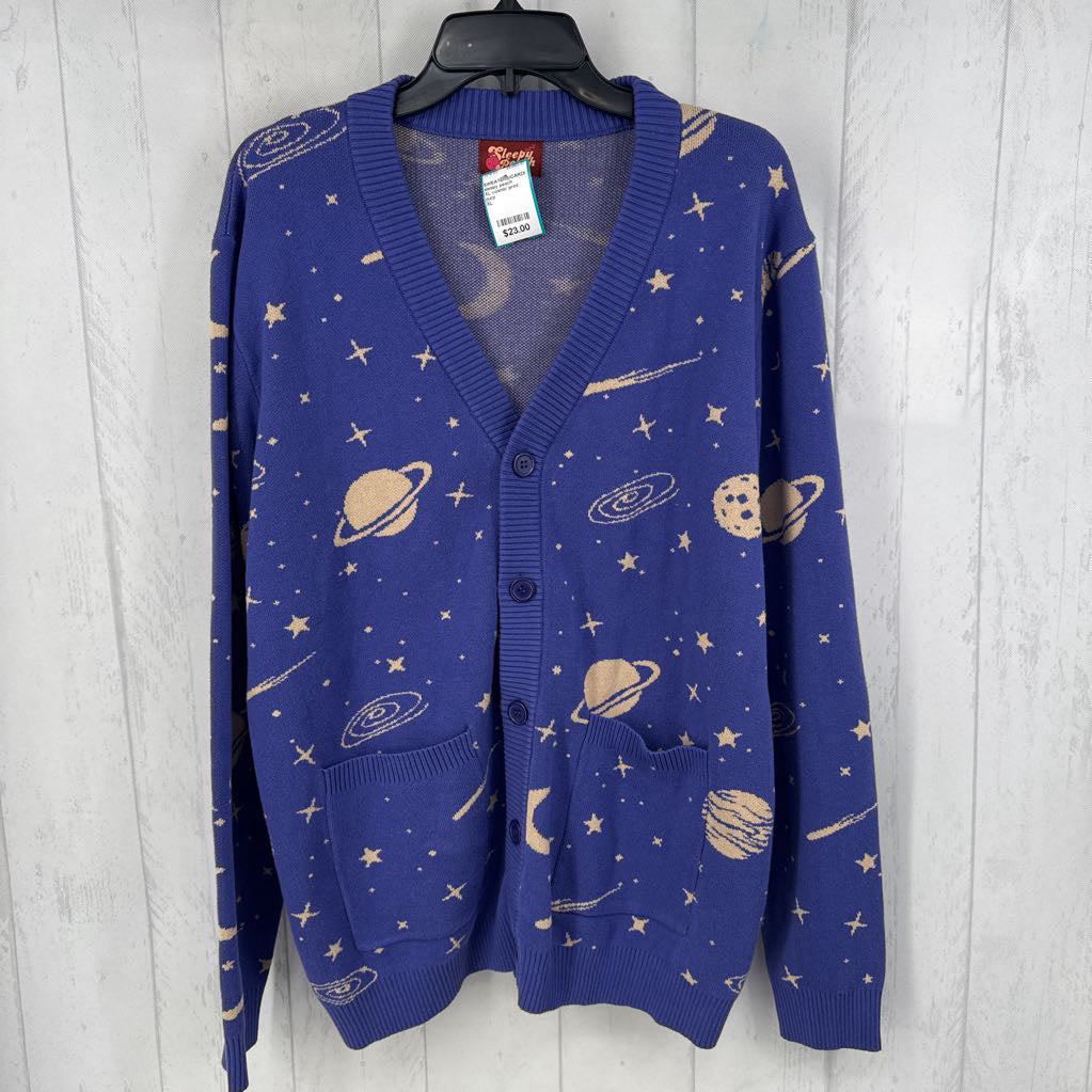 XL cosmic print cardi
