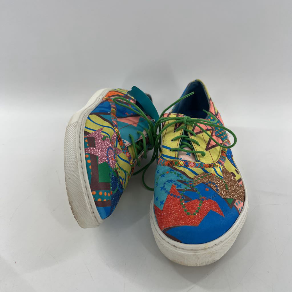 8 colorful patchwork lace-up sneaker