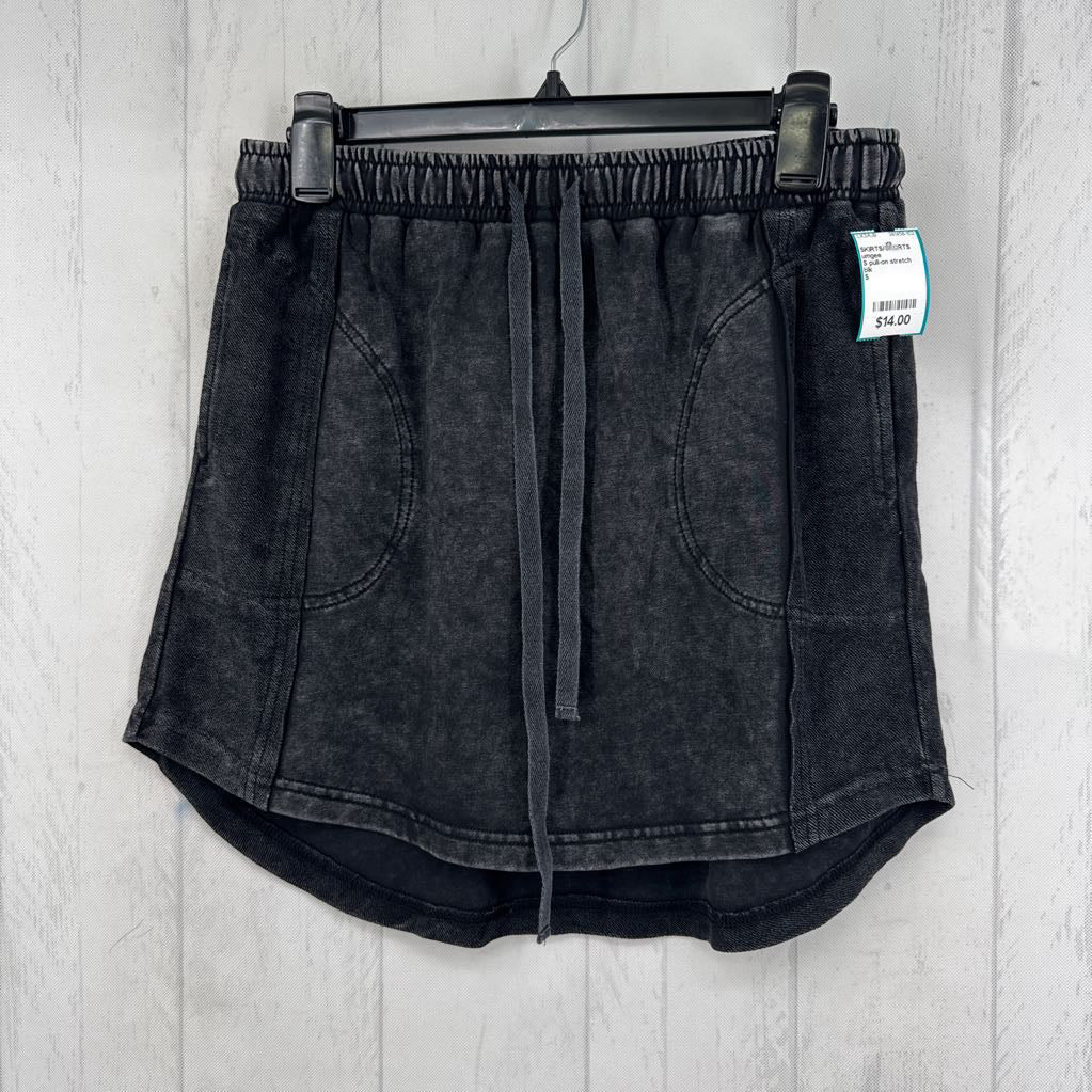 S pull-on stretch knit skirt