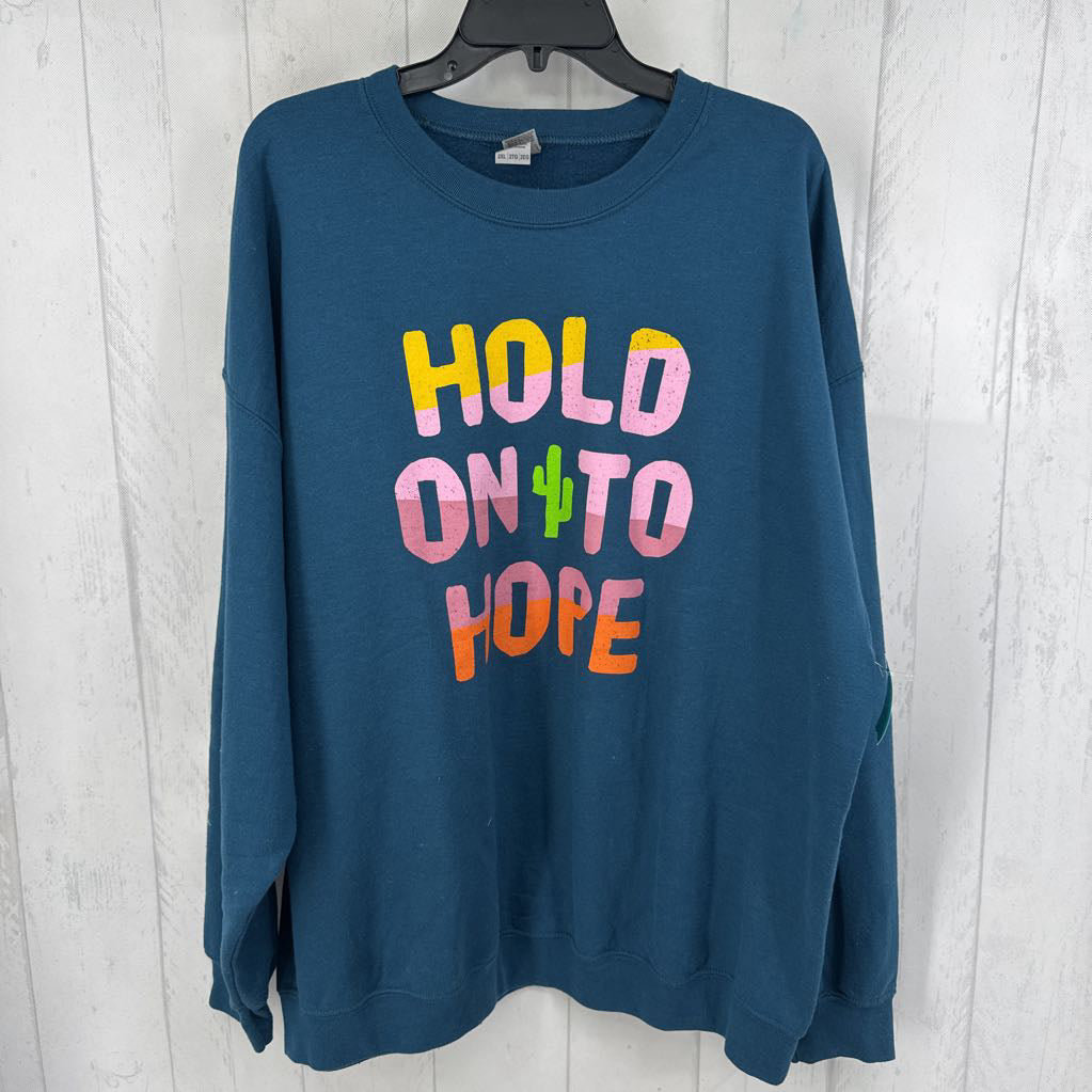 2xl l/s hold on to hope sweatshirt
