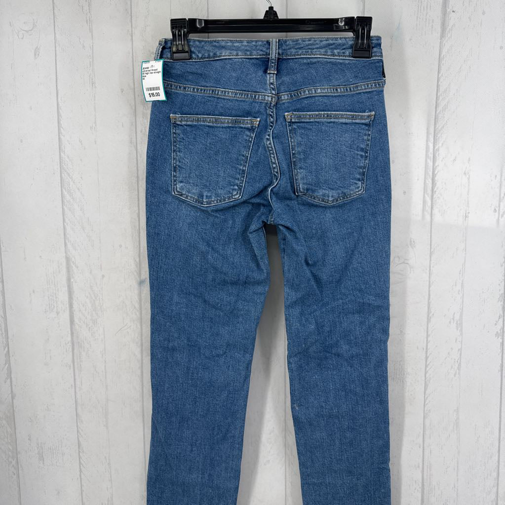 00 high rise straight jeans