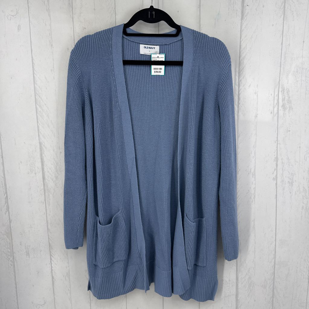 L open front cardi