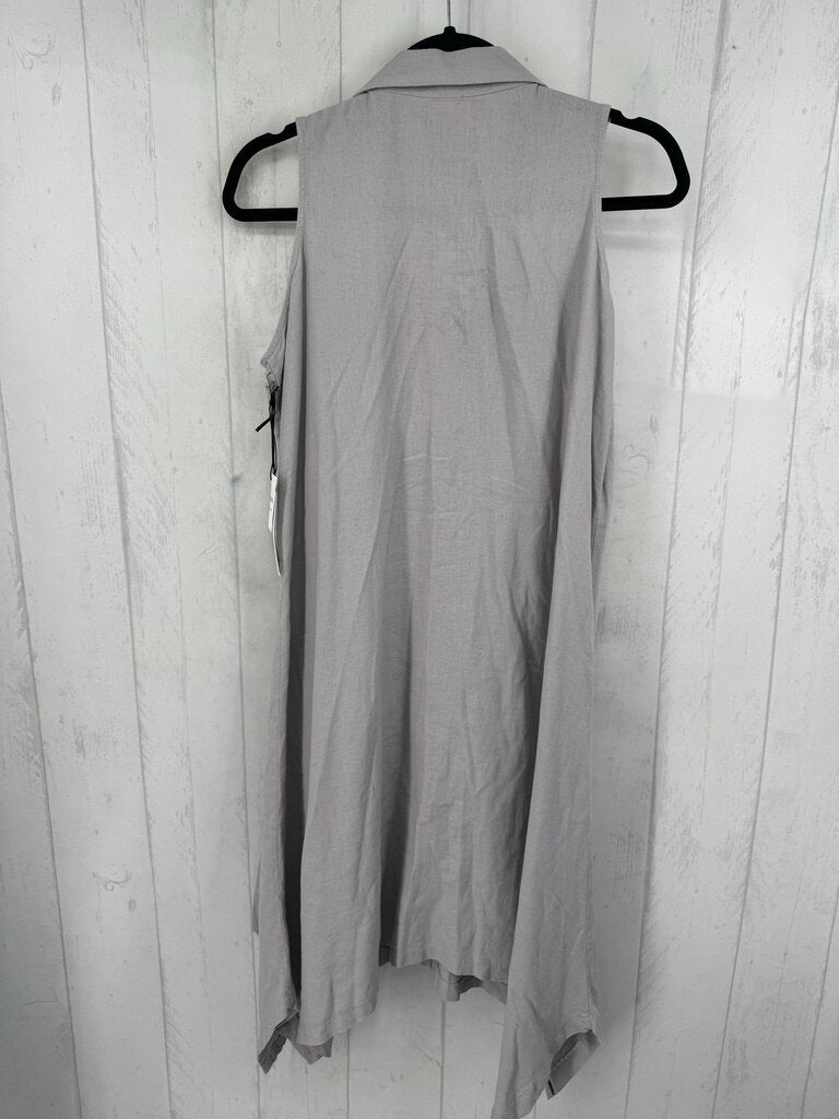 XS linen button down slvls dress