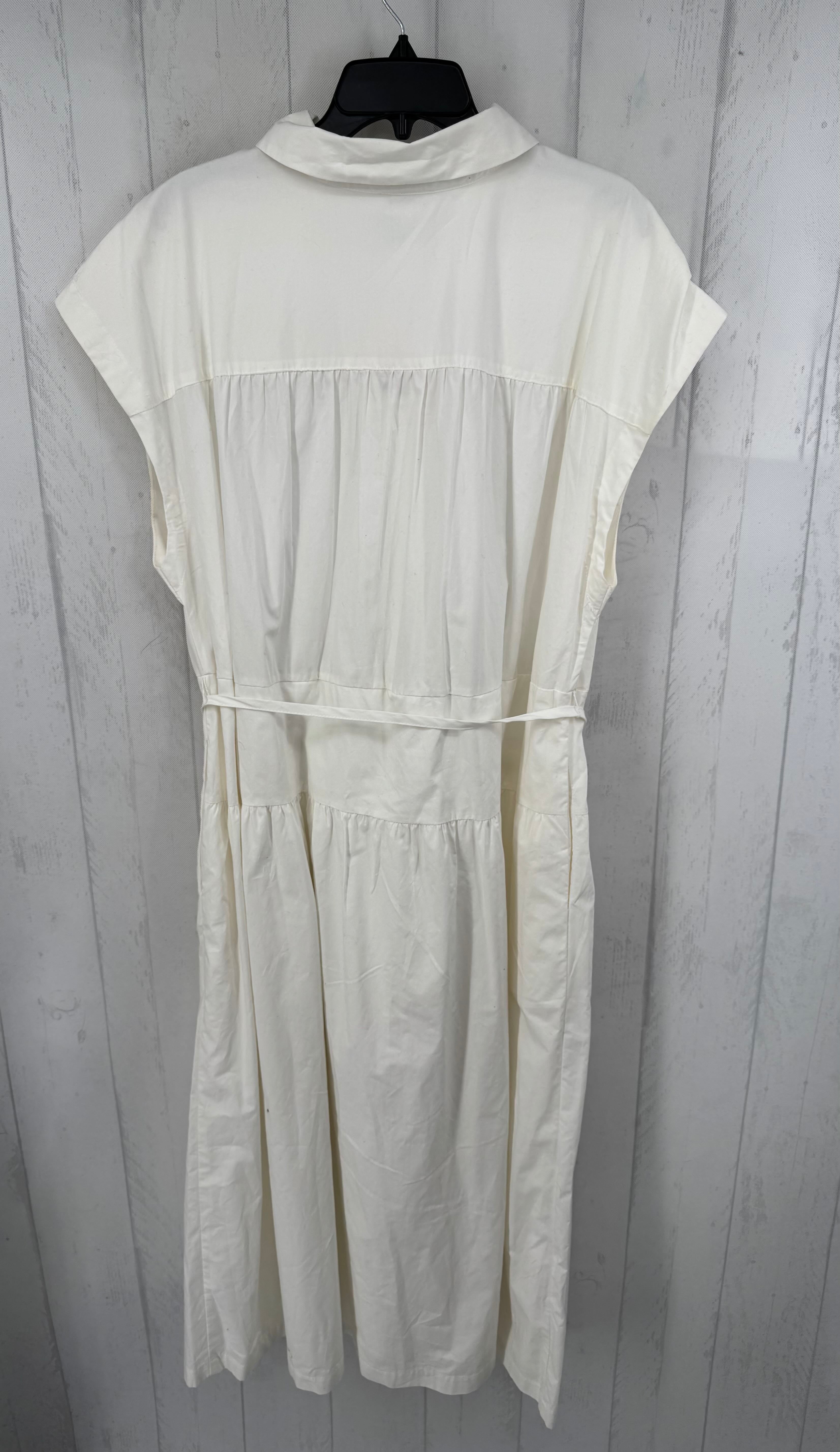 R32 XXL s/s button maxi shirt dress w/ belt