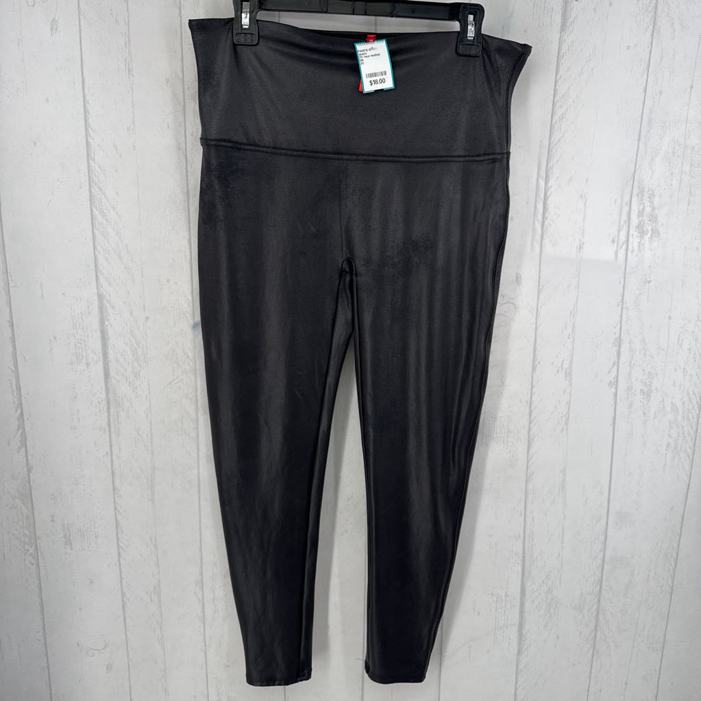 2X faux leather legging