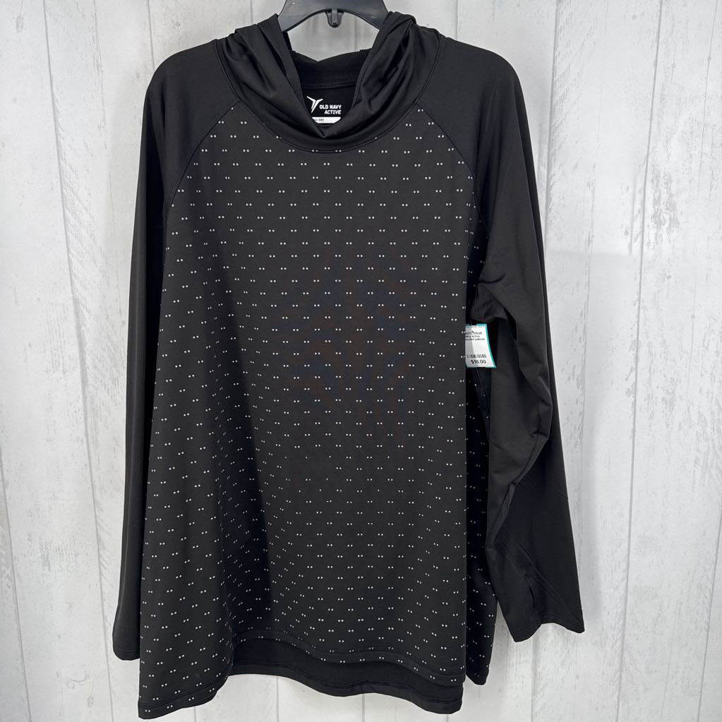 3X hooded pullover